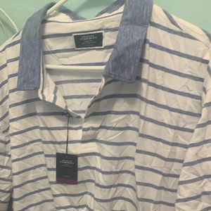 NWT Charles Tyrwhitt Cotton/Linen Polo Shirt(3XL)